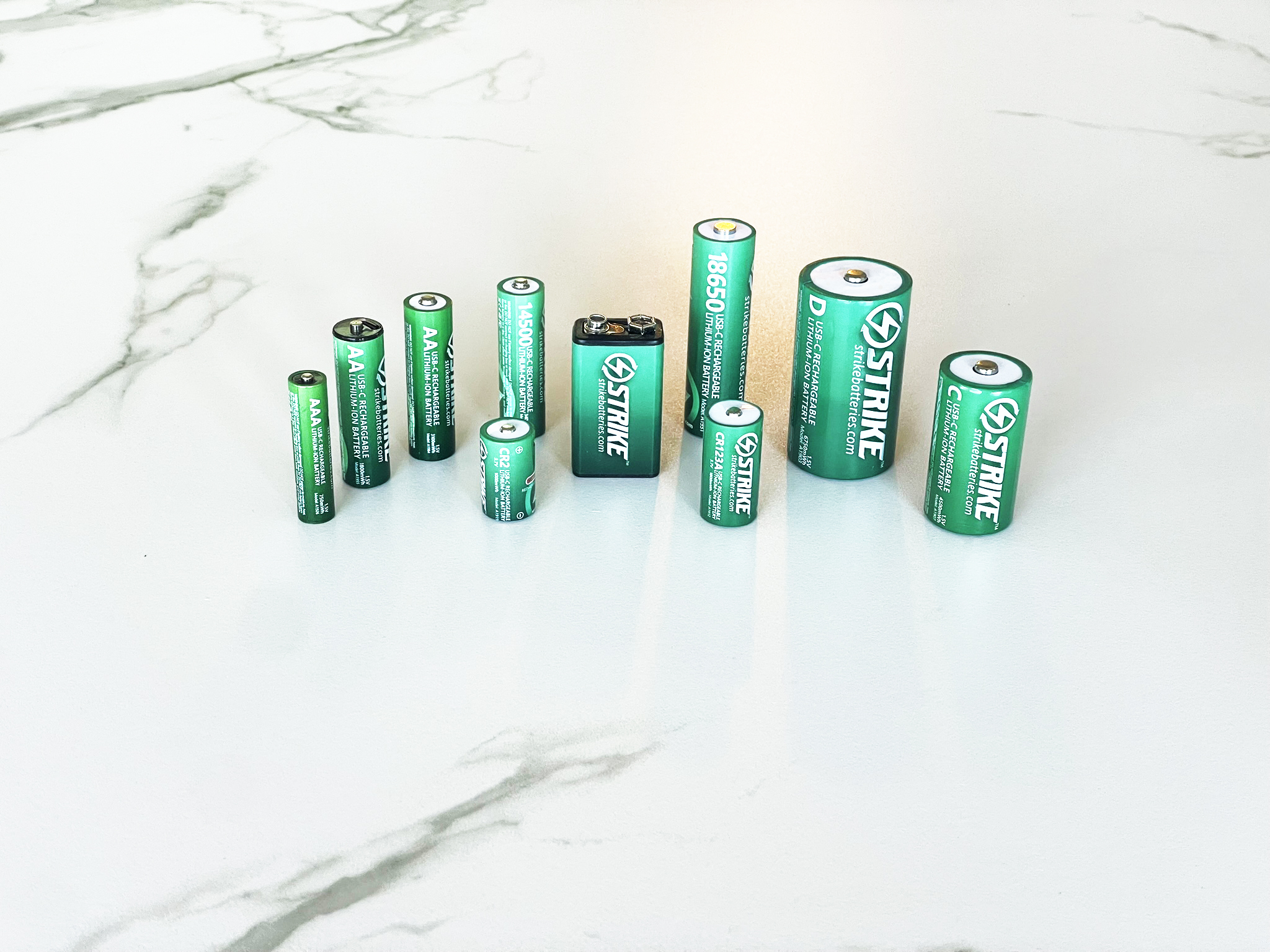 Strike rechargeable battery collection