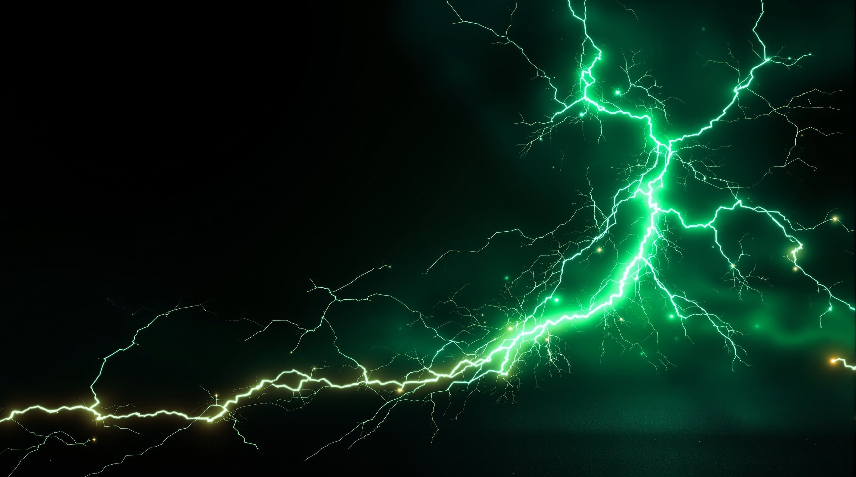 Strike Batteries hero - green energy lightning